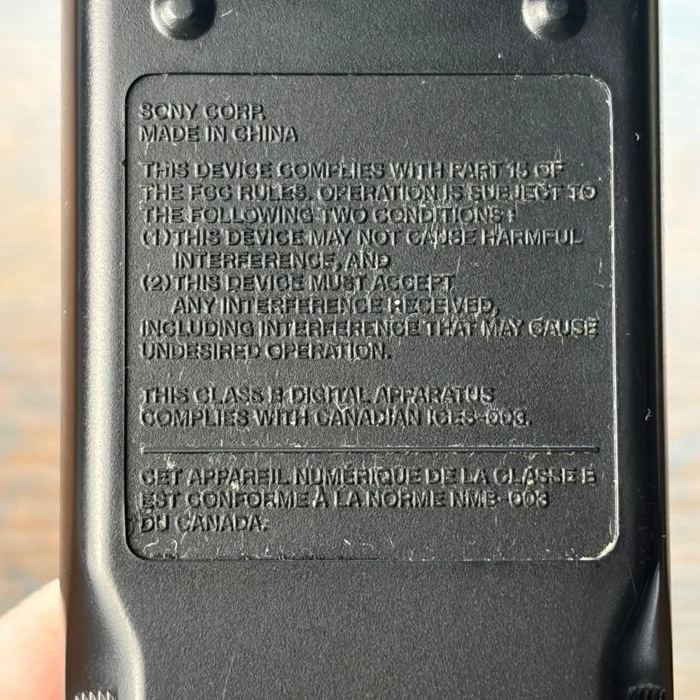 Sony RMT-V402 Video TV‎ VCR Remote Control Black Plastic Replacement Tested